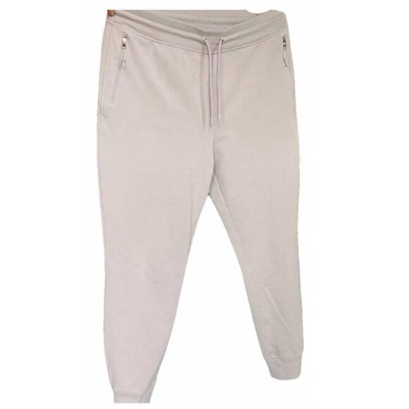 OLD NAVY Light Lavender Sweatpants Sweats Zipper Pocket Joggers Pant Tie Waist L - Picture 10 of 11